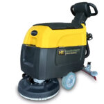 Battery-Powered Stand-On Floor Scrubber